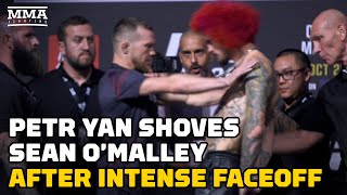 Petr Yan Shoves Sean O'Malley After Intense Faceoff | UFC 280 | MMA Fighting
