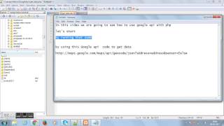 google maps geolocation api example - php