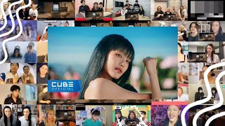 (여자)아이들((G)I-DLE) - '퀸카 (Queencard)' Official Music Video REACTION MASHUP