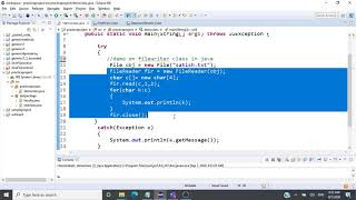 Stream File Reader and File Writer class in Java - CSE1007 - Java Programming Online