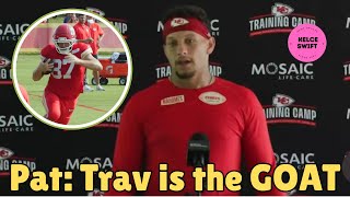 Patrick Mahomes DROPS a One WORD Message to Travis Kelce and gives Update to his injury