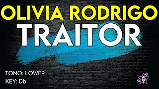 Olivia Rodrigo - Traitor - Karaoke Instrumental - Lower