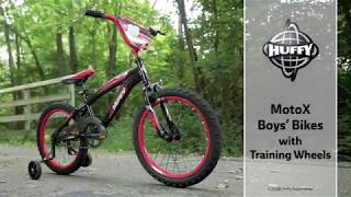 Prime Day 2019 - Huffy Moto X Boys Bike Training Wheels & 12", 14", 16", 18" Wheel Sizes