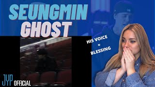 Seungmin of Stray Kids - Ghost (Justin Bieber cover) reaction