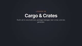 Learn Rust Easily #8 - Cargo & Crates