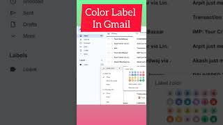 Labels colour in Gmail | Color code Gmail labels | Gmail Labels ko colour kaise kare