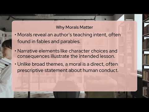 What Does "Moral of the Story" Mean?