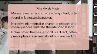 What Does "Moral of the Story" Mean?
