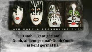 I WAS MADE FOR LOVIN YOU - KISS ( PRONUNCIACI&Oacute;N FACIL/ LETRA FACIL/ EASY LYRICS/LETRA SIMPLIFICADA)