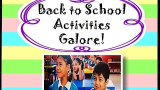 Stream Back To School Activities, Printables and Worksheets for Kids Online