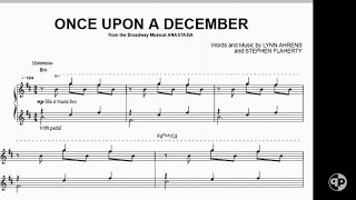Once Upon a December-piano accompaniment