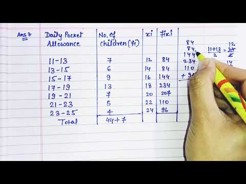 Class-10th Maths Ex-14.1Q3 Statistics || Direct Method || #cbse #maths