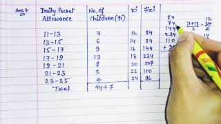 Class-10th Maths Ex-14.1Q3 Statistics || Direct Method || #cbse #maths