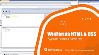 Stream WinForms HTML & CSS: Syntax Editor Overview Online