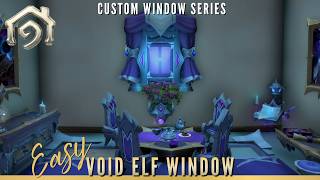 Cute Void Elf Window! | WoW Housing | Easy Custom Windows #ep1