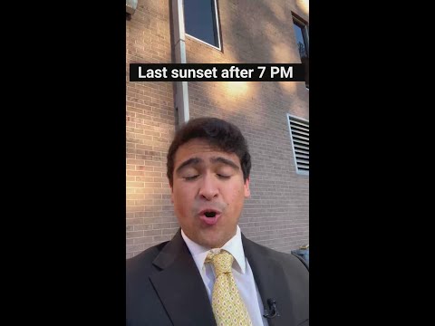 Tonight S Sunset Is Going To Be The Last Sunset After 7 Pm