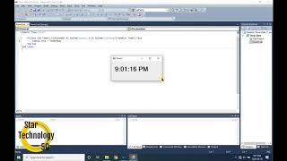 Stream Visual Basic 26- How To use Timer to show Date and Time Online