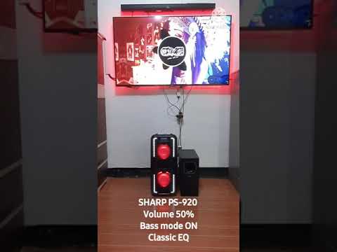 Sharp PS-920 Sound test! Bass Mode!!