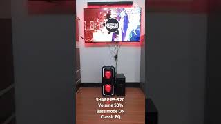 Sharp PS-920 Sound test! Bass Mode!!