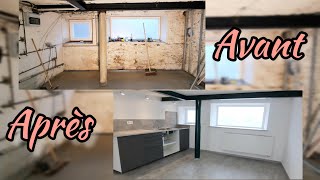 R&eacute;novation d'un garage abandonn&eacute; en cuisine moderne - timelapse