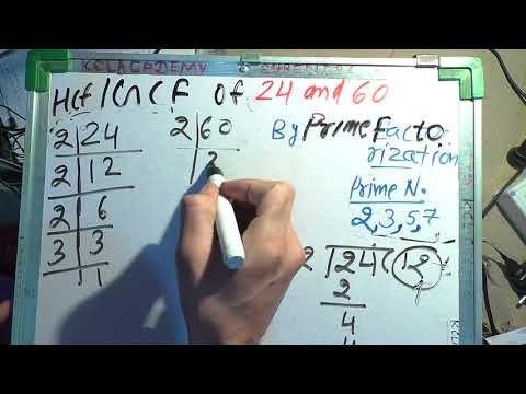 Gcf Of 24 And 60 In Hindi Surendra Khilery Lcm And Hcf Prime Factorisation Method