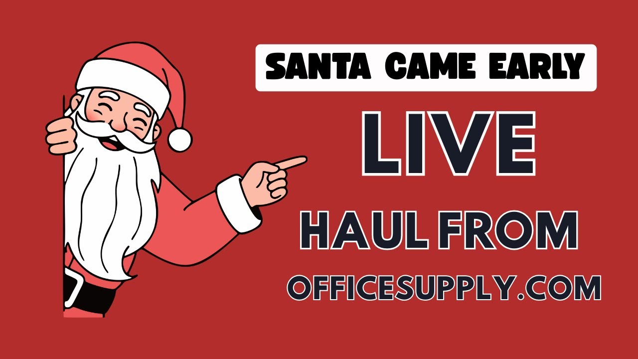 рџћ рџџ Santa Came Early Live Haul From Officesupply Youtube