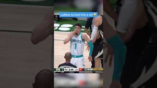 LaMelo Ball pulled out the imaginary whistle 😭😂