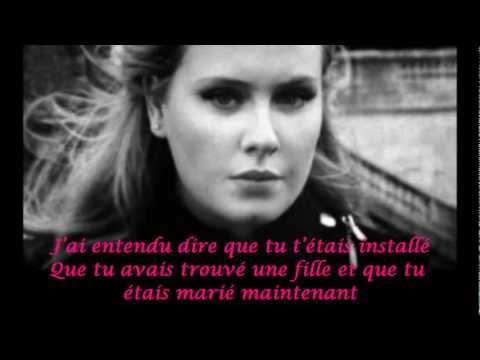 Someone Like You /Adele /Traduction en francais