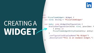 iOS Development Tutorial - Creating a widget