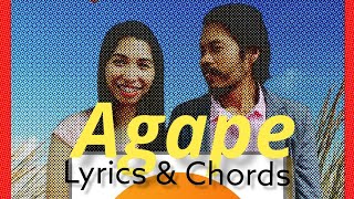 AGAPE (PERFECT LOVE) | lyrics & chords | Easy to play