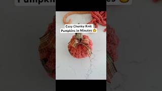 Chunky knit pumpkins in minutes! 🎃 Perfect cozy fall vibes & gifts 🍂 #DIYPumpkin #FallDecor