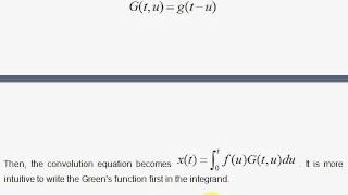 U2. The Green's Function