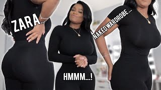 TRY-ON HAUL | ZARA & NAKED WARDROBE | Curvy women BASICS / SIMPLE TRY-ON HAUL | TIANNA SQUARREL