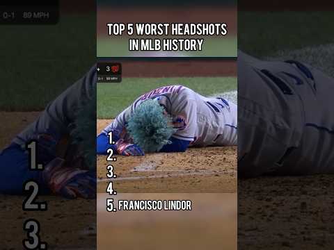 Top 5 Worst Headshots In Mlb History