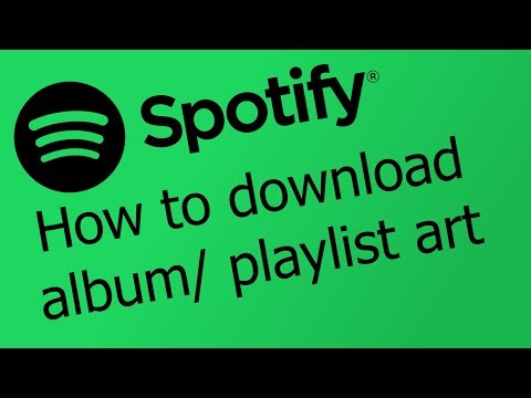 How to download Spotify album art