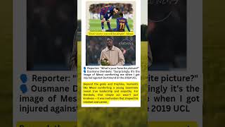 Ousmane Dembele Reveals the Messi Moment He’ll Never Forget #Dembele #Messi #FCBarcelona#ukfootball