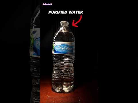 Bottle Water Under Microscope W Extra Protein