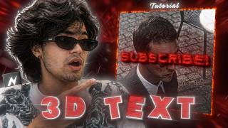 AMAZING 3D TEXT 😱🔥 Tutorial In Node Video (+Preset)