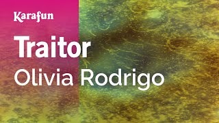 Traitor - Olivia Rodrigo | Karaoke Version | KaraFun
