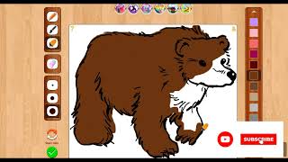 Stream Brown Bear Colouring by Jennifer Online