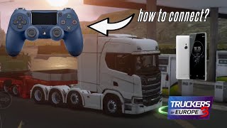How to Connect with PS4 controller + Truckers of Europe 3 (Basic Tutorial)