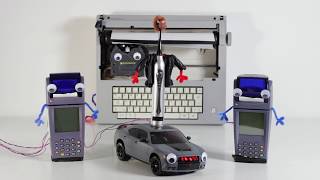 Knight Rider Theme on an Electric Toothbrush, Card Machines and a Typewriter