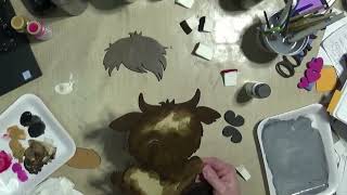 Valentine Highlander - 3D Doorhanger - DIY Paint Kit