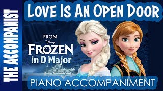 Love Is An Open Door (from the Disney movie Frozen) | Piano Accompaniment - Karaoke
