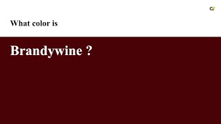 Brandywine color #490206 hex color - Brown color - Cool color 490206