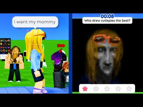 giving roblox kids TRAUMA with HORRIFYING DRAWINGS (im diabolical)