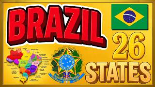 Brazil Map Explained 🇧🇷 | 26 States of Brazil