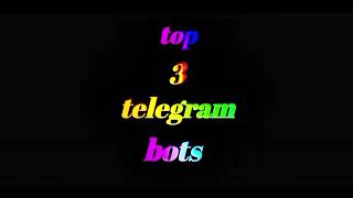 YouTube , Tiktok , Instagram video downloader || any music downloader telegram  || top telegram bot