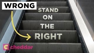 The Unseen Inefficiency of Escalator Etiquette - Cheddar Explains