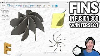Modeling FINS in Fusion 360 with the Intersect Function!